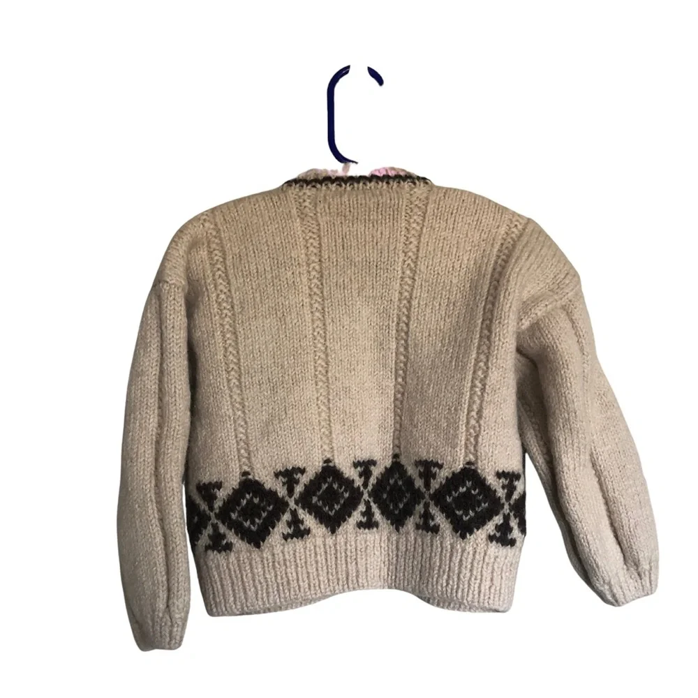 Cozy Toddler Tan/Brown Knit Cardigan 18M